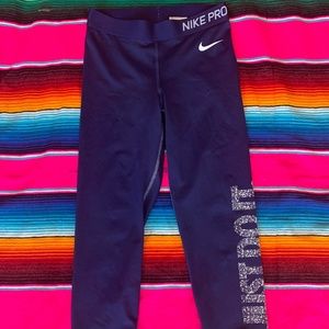 Nike navy blue leggings